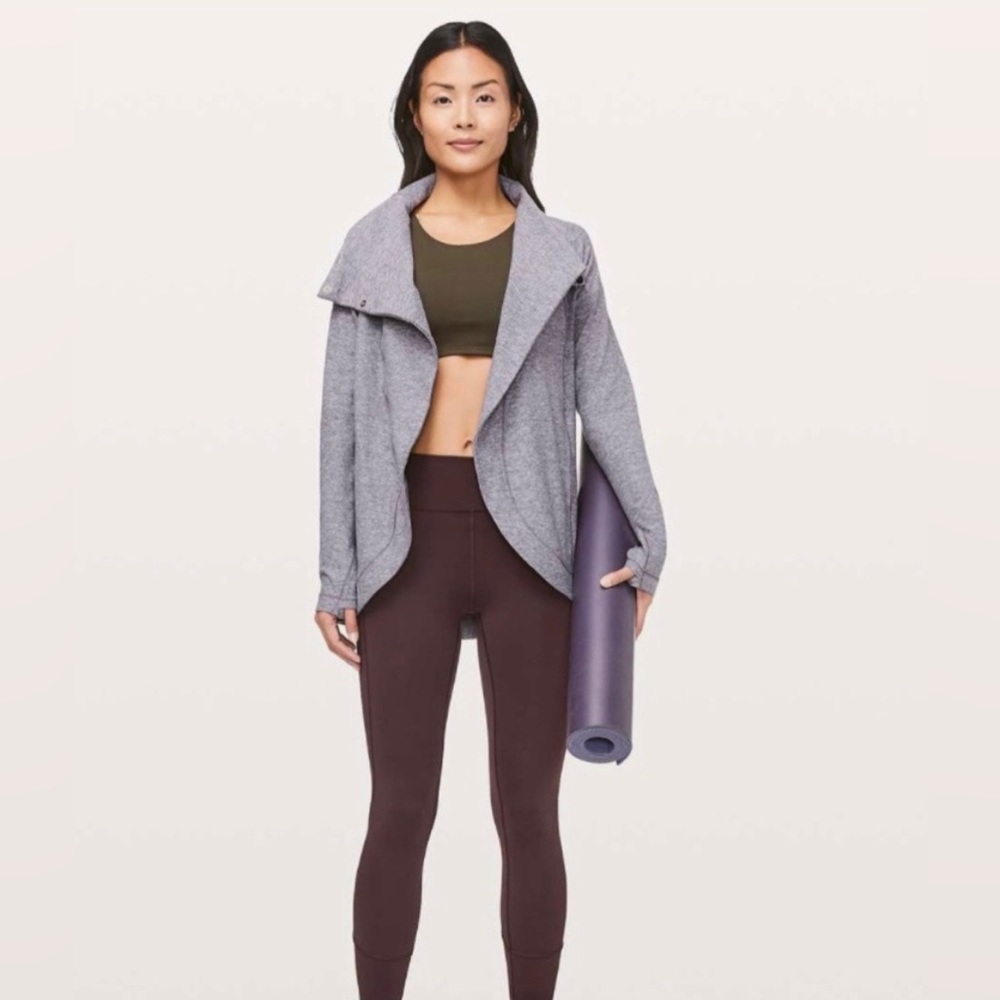 Lululemon Rulu Rally Wrap Heathered Graphite Purple sz. 4